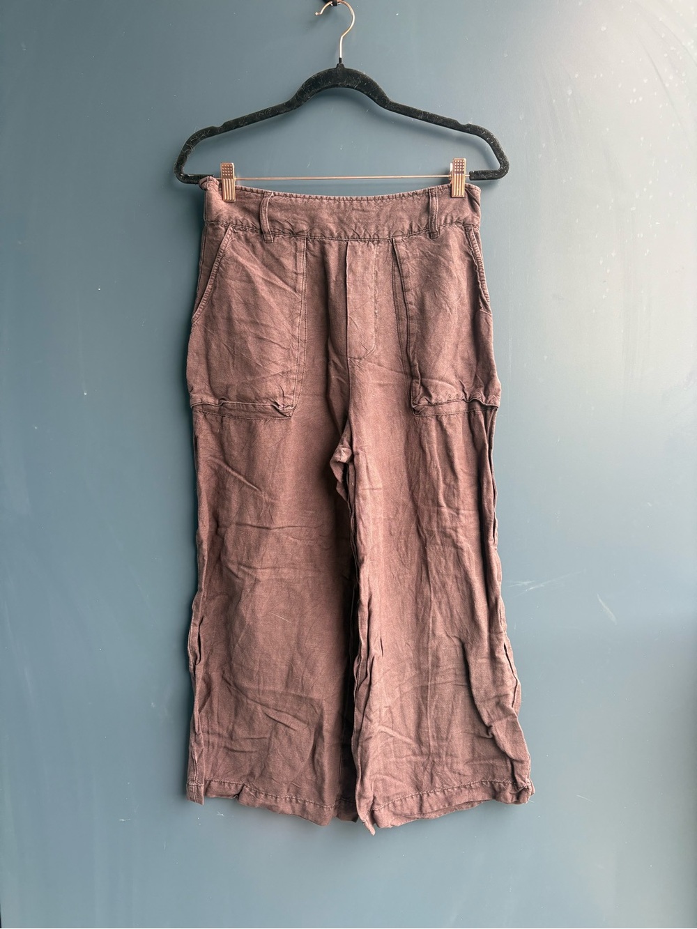 Young Fabulous & Broke Linen Blend Brown Pants